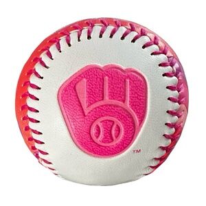 RAWLINGS MLBP 2020 Milwaukee Brewers Pink Baseball Ball 2 3/4” Souvenir